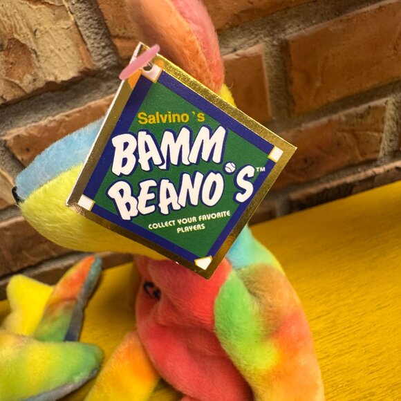 Lot of 3 Ken Griffey Jr Salvino's Bamm Beanos Beanie Babies MLB Vintage 1998 NWT - Picture 3 of 5